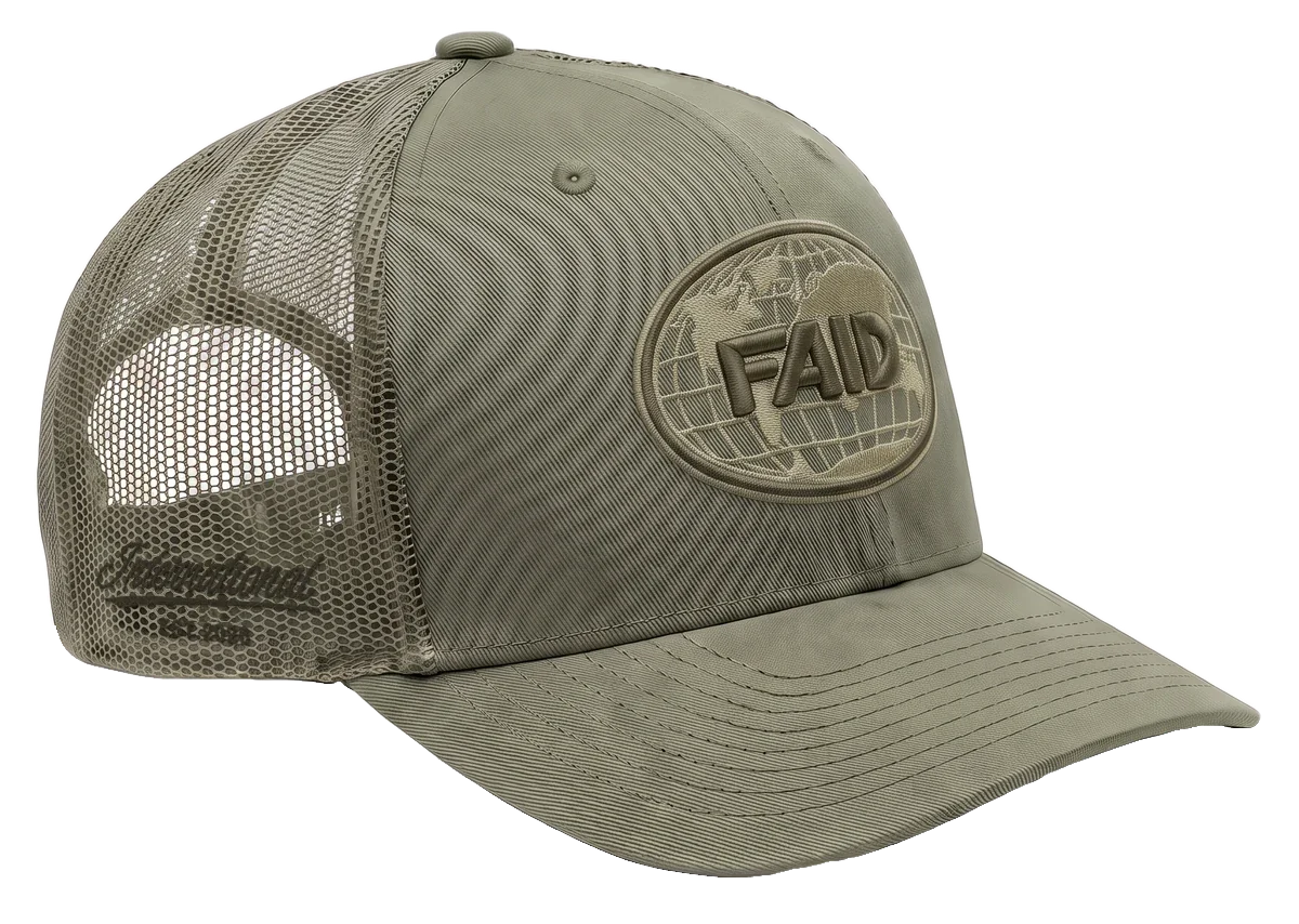 FAID Globe Trucker cap, All Khaki