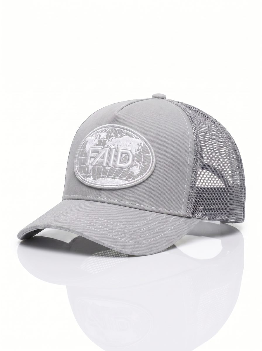 FAID cap, grey with white logo